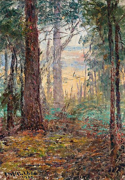 Frederick Mccubbin Forest Macedon by Frederick McCubbin